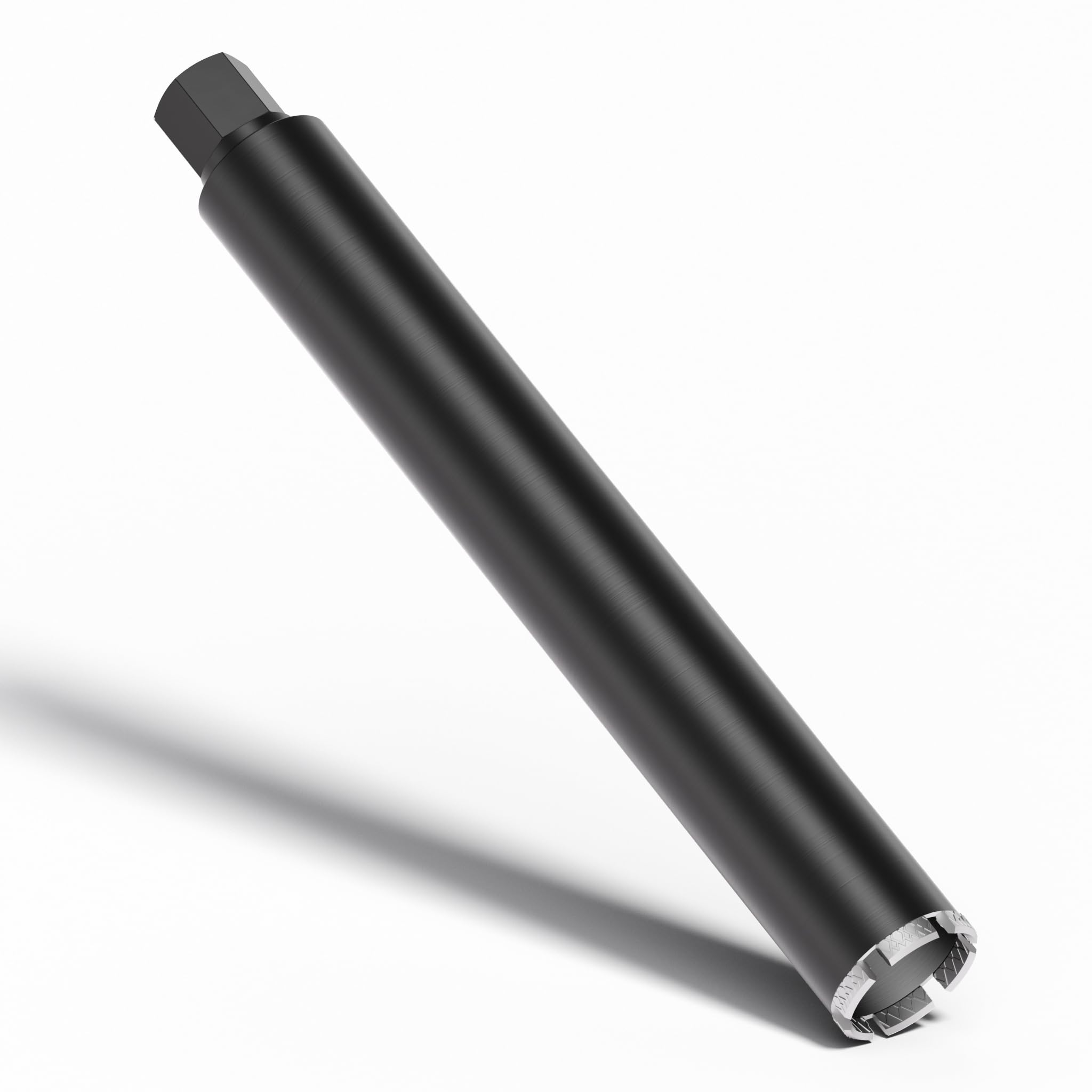 Wiltec Foret diamant pour Carotteuse Ø 67 mm – Haut rendement – 1¼ UNC – Longueur 450 mm – Métal fritté – Forage à humide – Chantier Carrelage Béton – Trépan Couronne Diamant