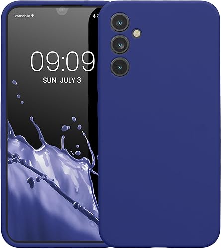 Miniatura 5 de kwmobile Funda compatible con Samsung Galaxy A34 5G - Funda delgada de silicona TPU - Acabado suave al tacto - Azul Violeta