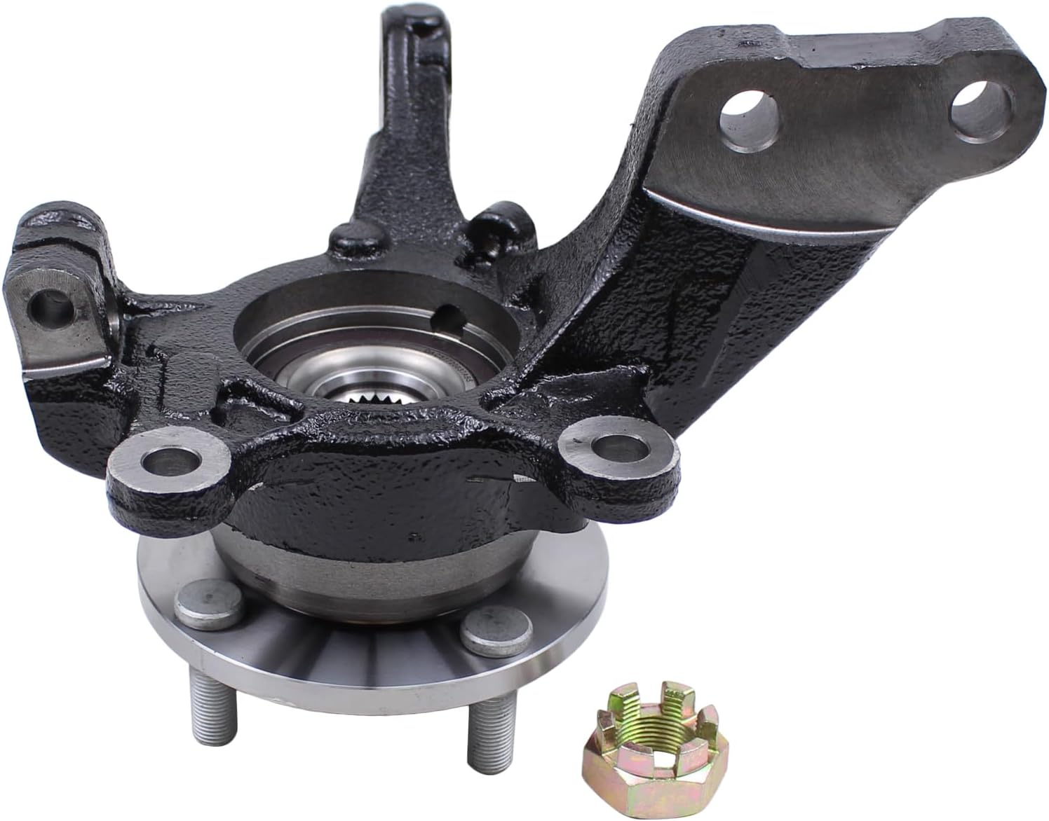 Front Left Side Wheel Hub Bearing Steering Spindle Knuckle Assembly for Nissan Versa 2013-2019 Versa Note 2014-2019