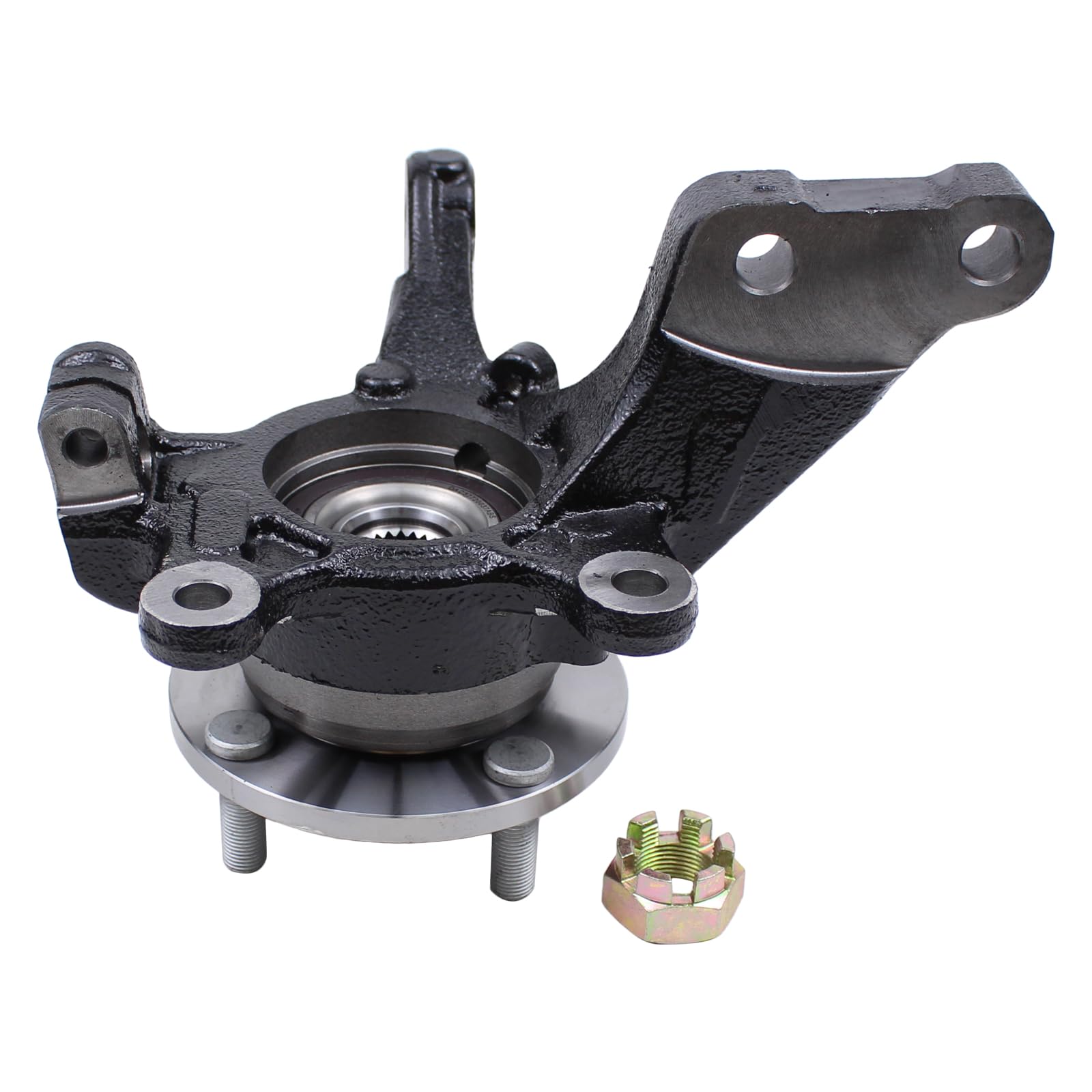 Front Left Side Wheel Hub Bearing Steering Spindle Knuckle Assembly for Nissan Versa 2013-2019 Versa Note 2014-2019