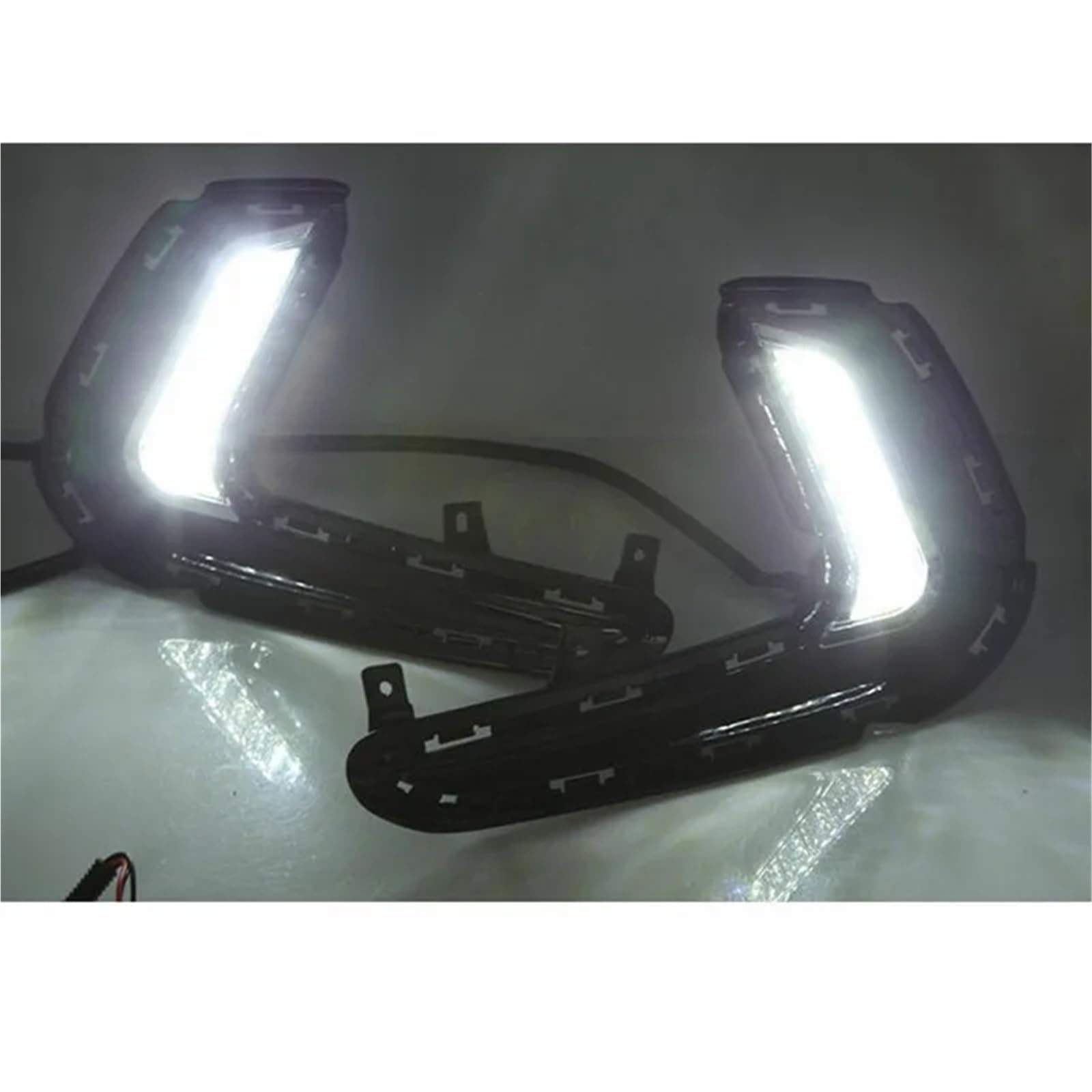 Head Lamp 1 para LED samochodów DRL światła do jazdy dziennej światła dziennego wodoodporna lampa sygnałowa pasuje do Hyundai Elantra 2016 2017 2018(White)