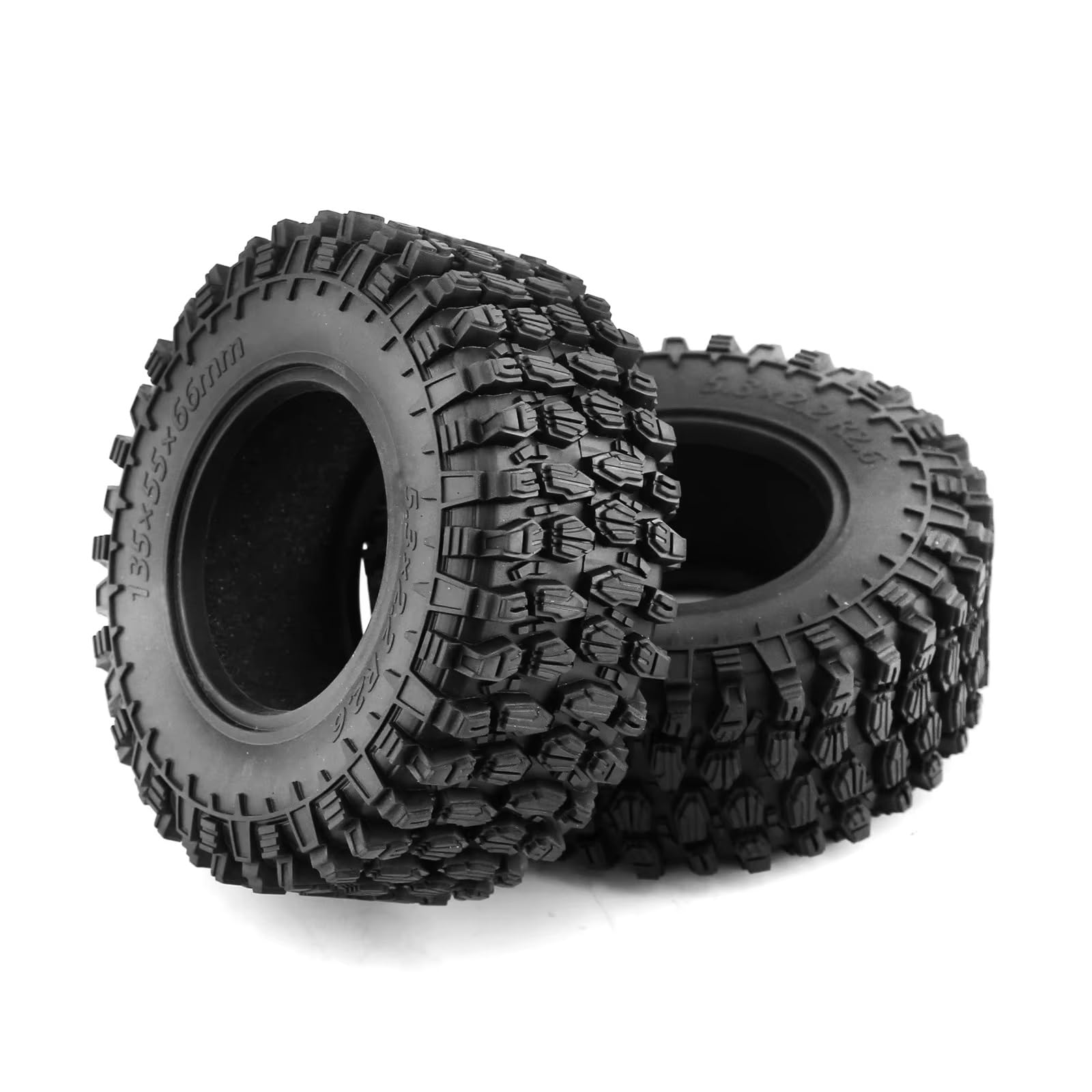 Per RC Auto 1/8 Aggiornamenti Parti Componenti Modifiche Pneumatici In Gomma 2.6 Pollici 135x55x66mm G8 Battistrada Arrampicata Ricambi Modellini RC