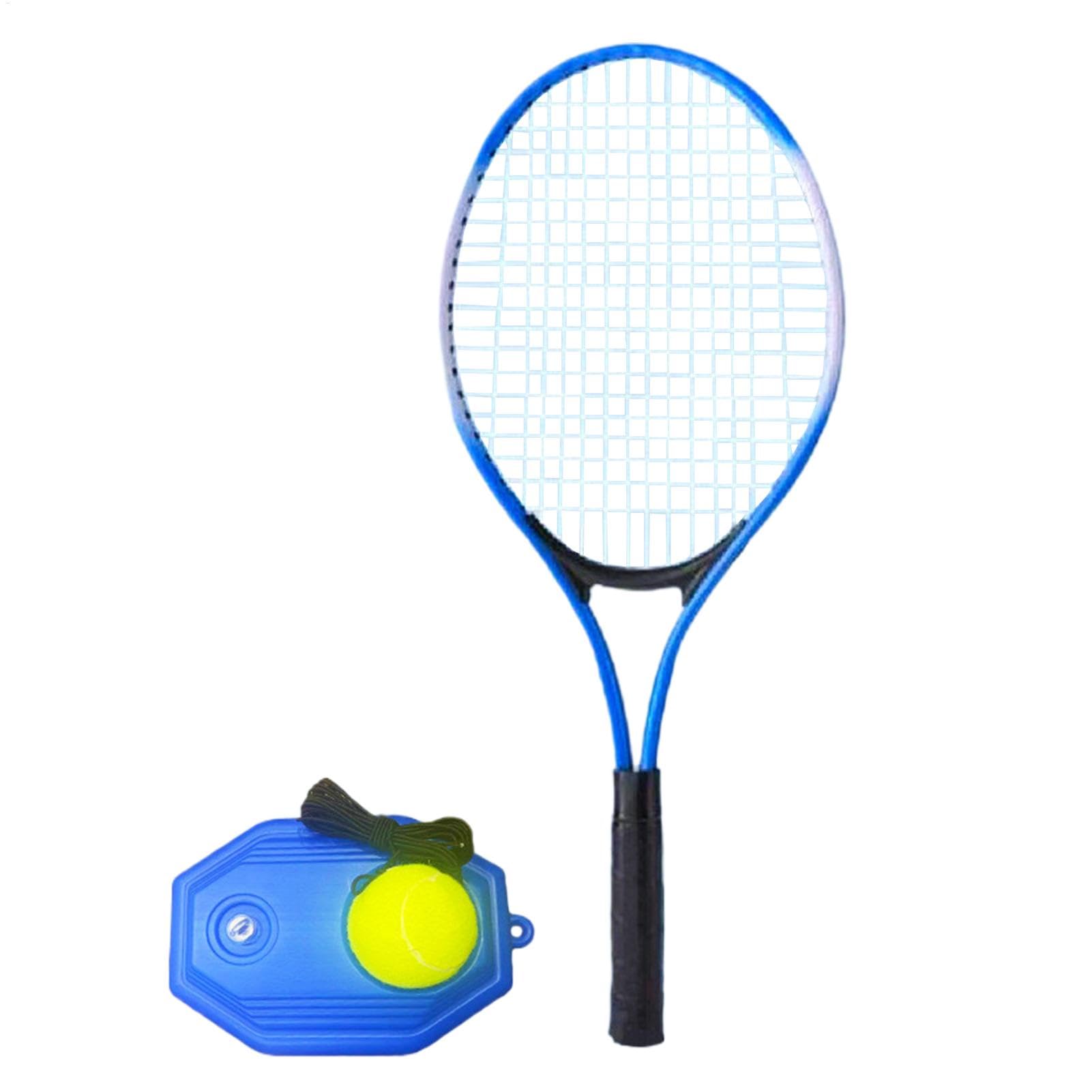 Pallina da rimbalzo per allenamento da solo, strumento da tennis per auto-allenamento, palla con filo resistente, attrezzo portatile per migliorare le abilità per adulti, bambini, principianti,