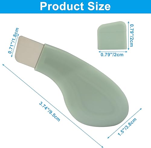 Miniatura 3 de Zorfeter Removedor de puntos negros de limpieza profunda verde, espátula de silicona para la piel, raspador de nariz seguro para hombres y mujeres