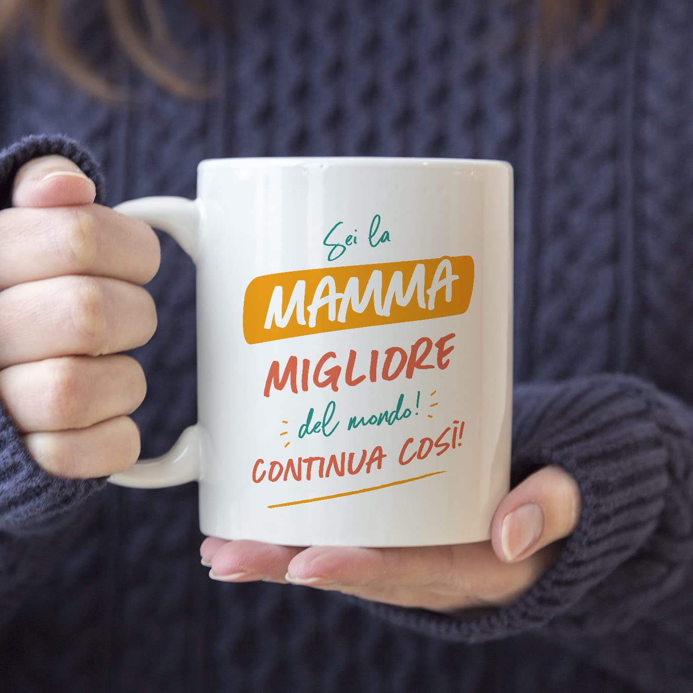 Mugffins Tazza Personalizzata Per Mamma – Sei Super! – Tazza In Ceramica 350 Ml – Idea Regalo Compleanno, Anniversario, Natale - 3