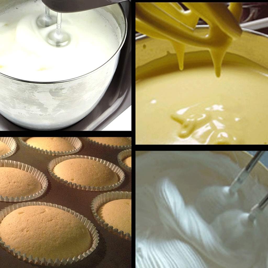 Egg Beater, 300w Electric Mixer with Bowl Handheld Mixer 5-Speed Settings for Kitchen Home Head Machine