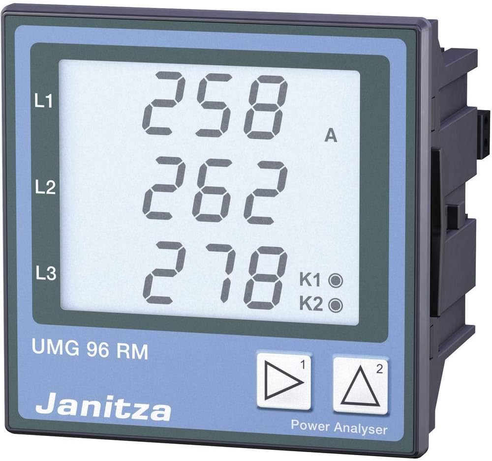 Janitza umg96rm Meter Universal RS485 MODBUS Field of Size: L-N: 10 โ 300 V/AC; L-L: 18 โ 520 V/AC; 0 โ 5 A