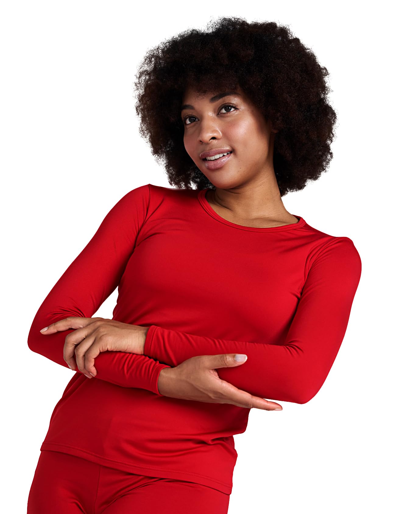 LAPASA Pacco da 2 o 1 Maglia Termica Donna Manica Lunga Fodera in Micro Pile - Pigiama Abbigliamento Intimo Canottiera Calda Elegante Elastica Traspirante Sportiva L15/L39/L42