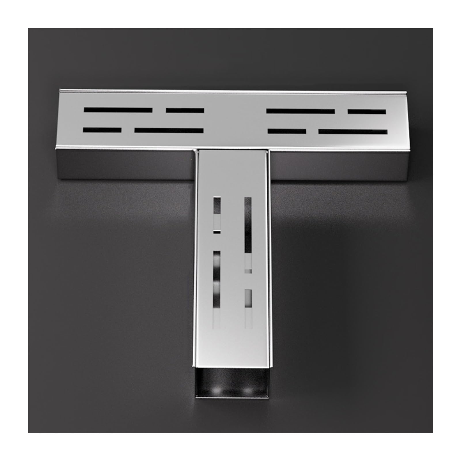 GLDYTVF Slim Metal Garden Drainage Channel with Grate for Outdoor & Indoor Use - Ideal for Patios Gardens Driveways Sidewalks - Drainage Trench (24x11.5x5x5CM)