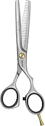 Jaguar Tesoura Pre Style Relax 13 cm Offset Profissional, Ergonômica, Desbaste de Cabelo de Aço, Texturização, Tesoura de Corte e Corte para Salão de Beleza, Esteticistas, Cabeleireiros e Barbeiros