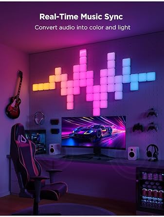 Govee Mini Panel Gaming Duvar Aydınlatması 10 Parçalı