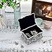 Hipiw Vintage Jewelry Organizer Box - Metal Trinket Storage Box Ornate Treasure Chest Box Jewelry Decorative box Keepsake Gift Box Case for Women,4.9
