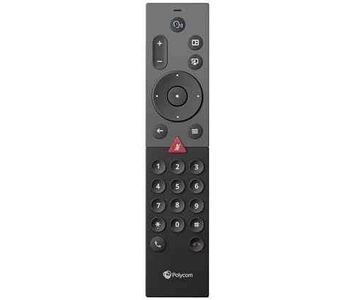 Télécommande HF noire Poly 874R8AA avec protocole haute fréquence pour visioconférence