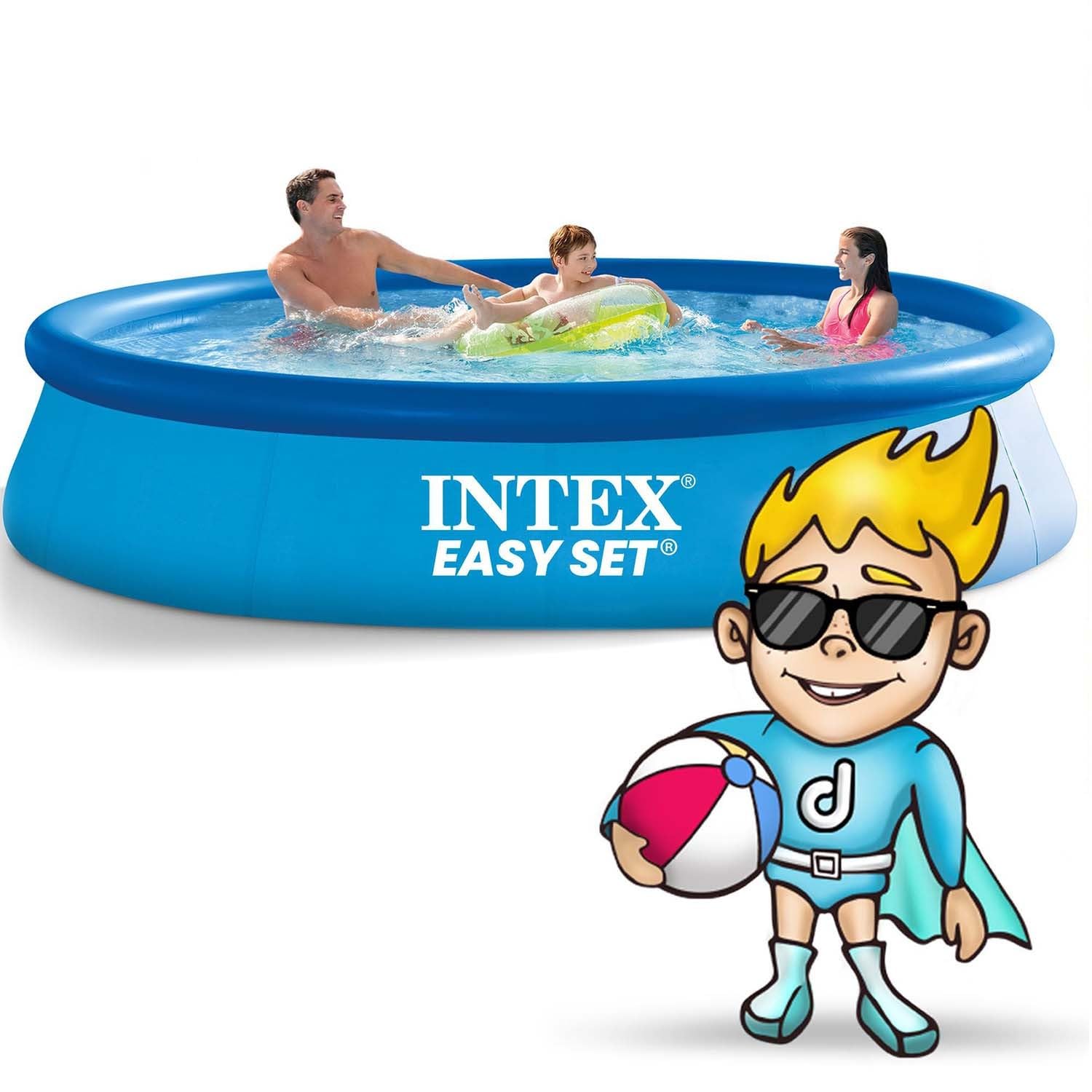 Intex 28132NP Piscina Easy Cm 366X76, Pompa Fil.I.1, 5621 Litri, Blu