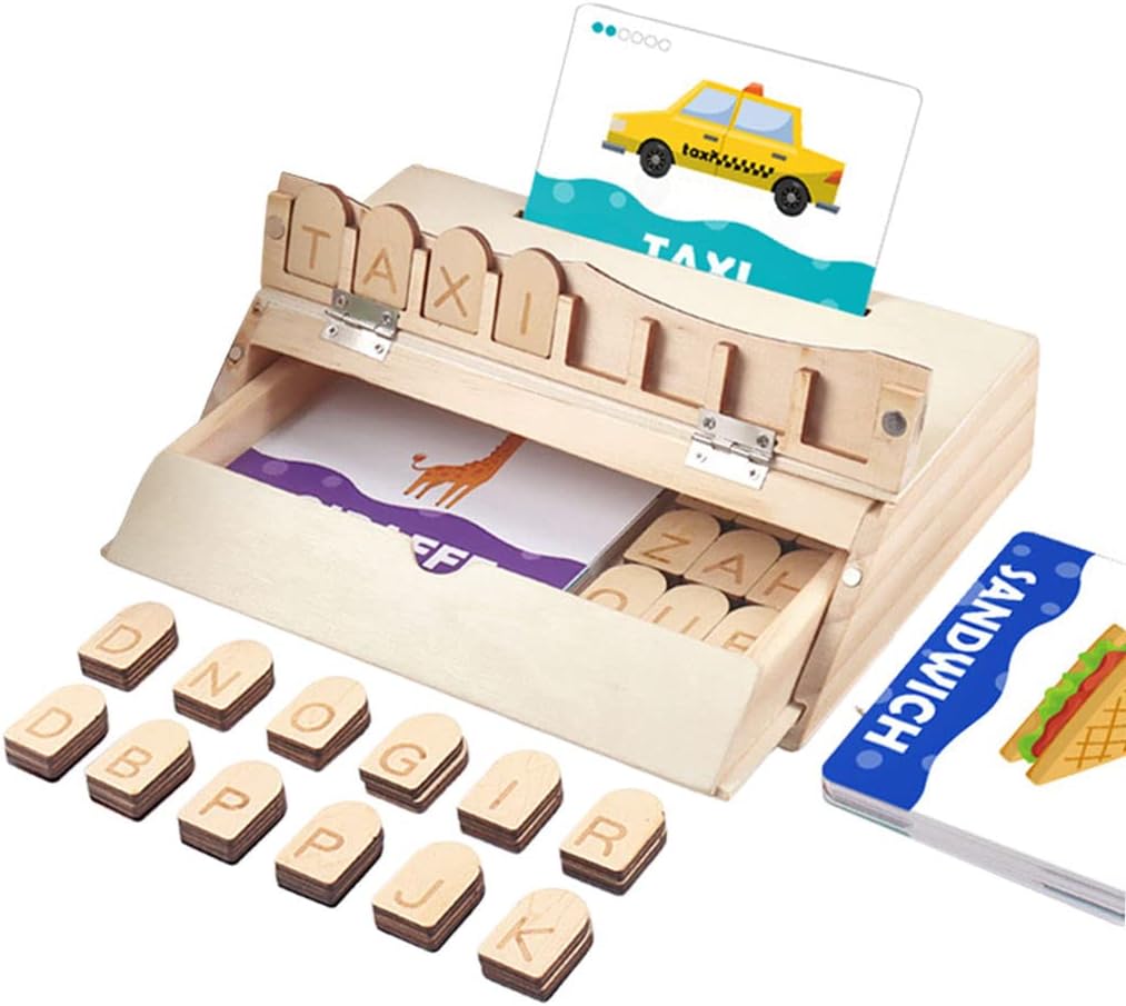 Pewete スペルミングゲーム 言語学習 楽しいクリスマス誕生日ギフト就学前のmontessori Montessori