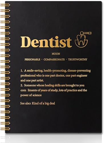 Miniatura 1 de Dentist Definition - Cuadernos en espiral de tapa dura de 160 páginas, regalo inspirador para dentistas, higienista dental, apreciación de graduados
