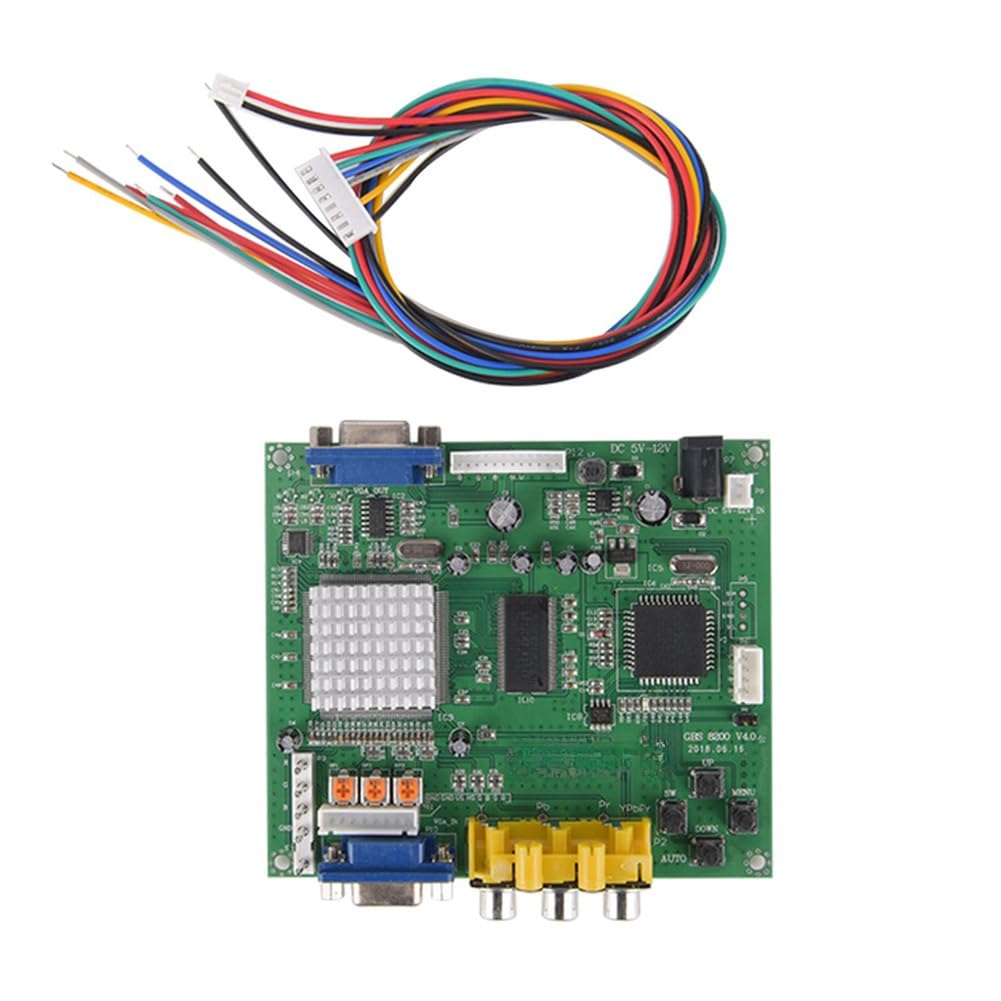 VGA Video Converter Board do Arcade, CGA, EGA, RGB & YUV do VGA, Auto-Sensing, 5 V, kompaktowa do konsol retro i monitorów