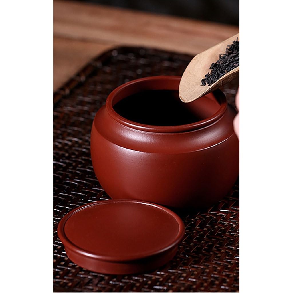 Masowe pojemniki na herbatę fioletowy gliniany garnek do herbaty przenośny budzik do herbaty słoik do przechowywania herbaty Pu'er zapieczętowany pojemnik do przechowywania ceramiczny domowy herbata