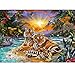 Produktbild MXJSUA 5D Diamant Malerei Vollbohrer Kits Erwachsene Strass Pasted Arts Craft Home Wand Decor 30x40 cm Tiger Vogel