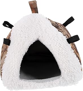 FUOYLOO Casa Pequena Cabana De Hamster Adorável Esconderijo De Hamster Linda Cabana De Hamster Pequeno Esconderijo De Hamster Chinchila Fornecimento Quente Cabana De Hamster Rede Cama De