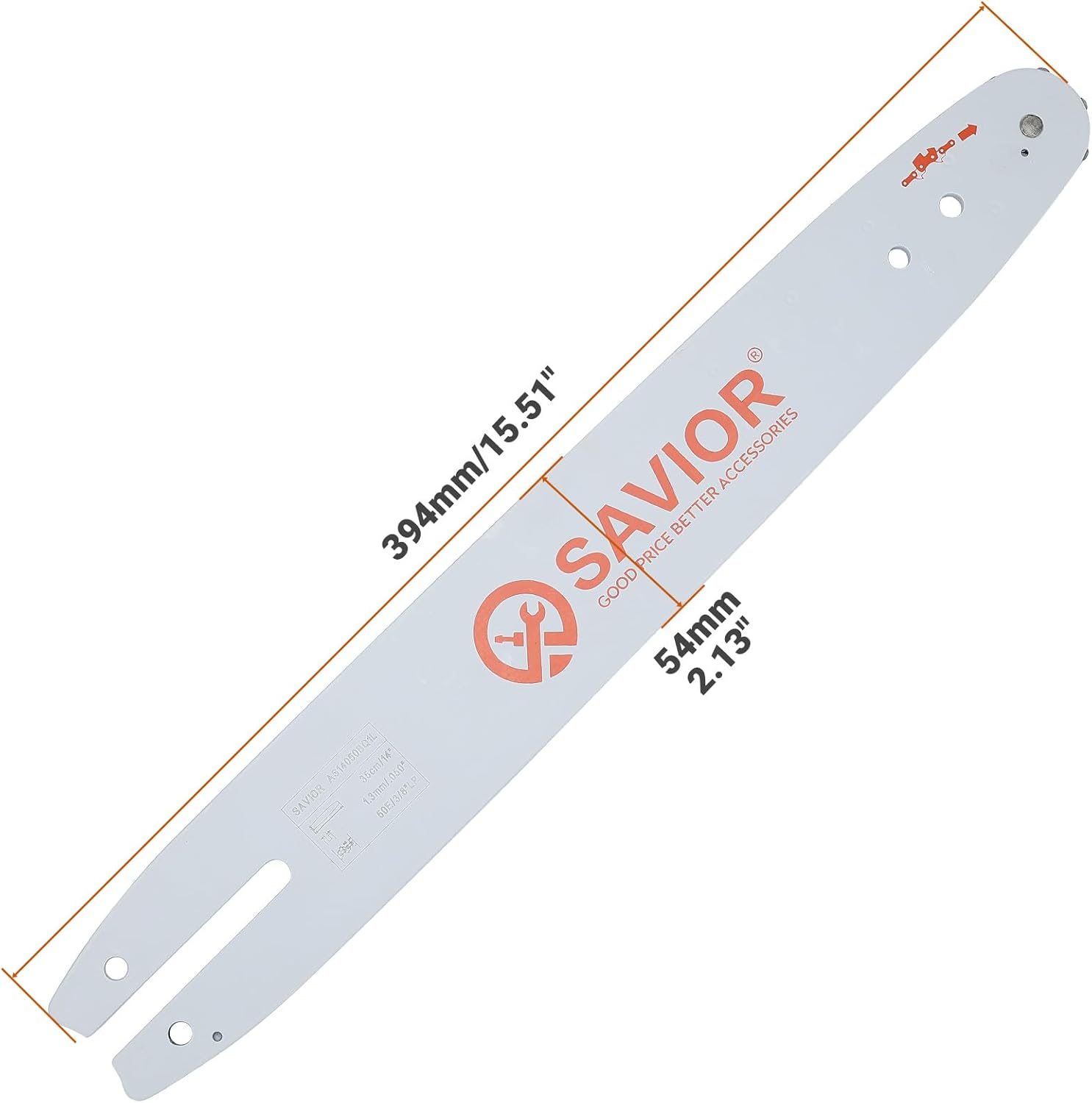 Close-up of Savior chainsaw chain features