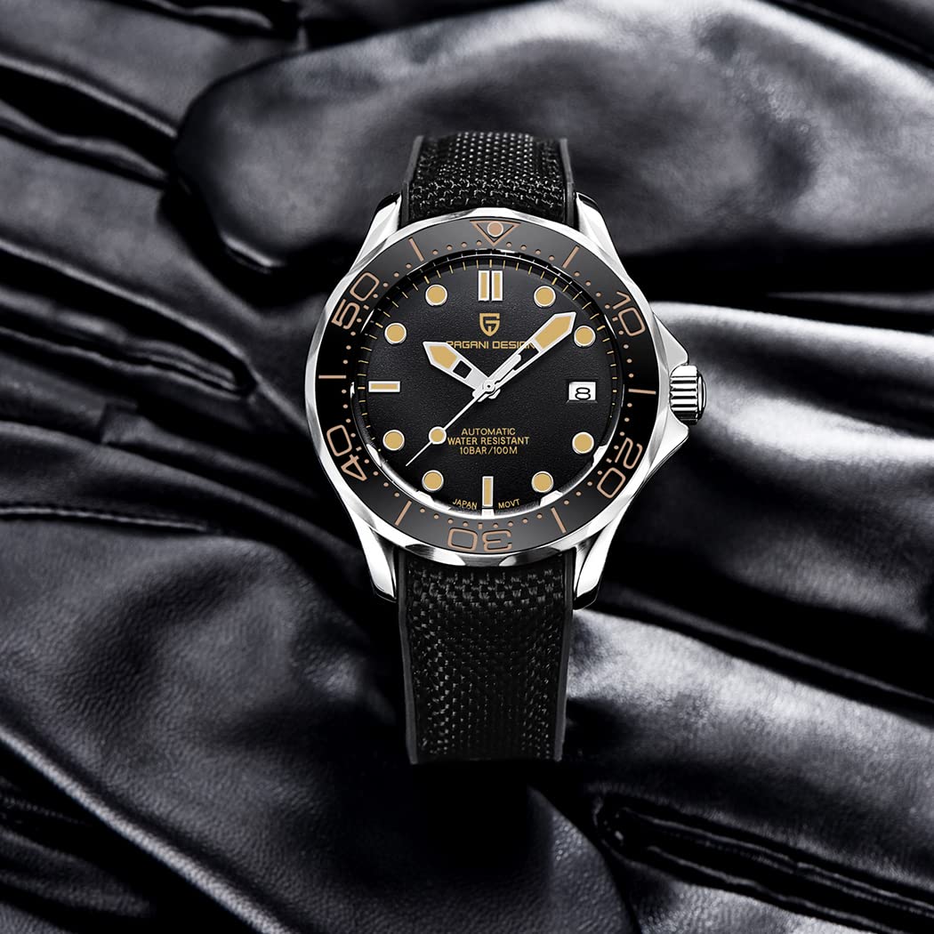Pagani Design Mechanische Herrenuhr Stundenzeiger Leuchtende Stahl Taucheruhr Japanisches Uhrwerk Saphirglas Kalenderanzeige Fashion Business NH35 Watch 1667