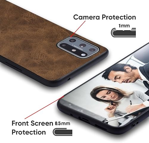 Miniatura 3 de AIORIA Funda para Samsung Galaxy S23 FE, funda de cuero premium diseño retro Funda protectora completa para Samsung Galaxy S23 FE 5G (marrón)