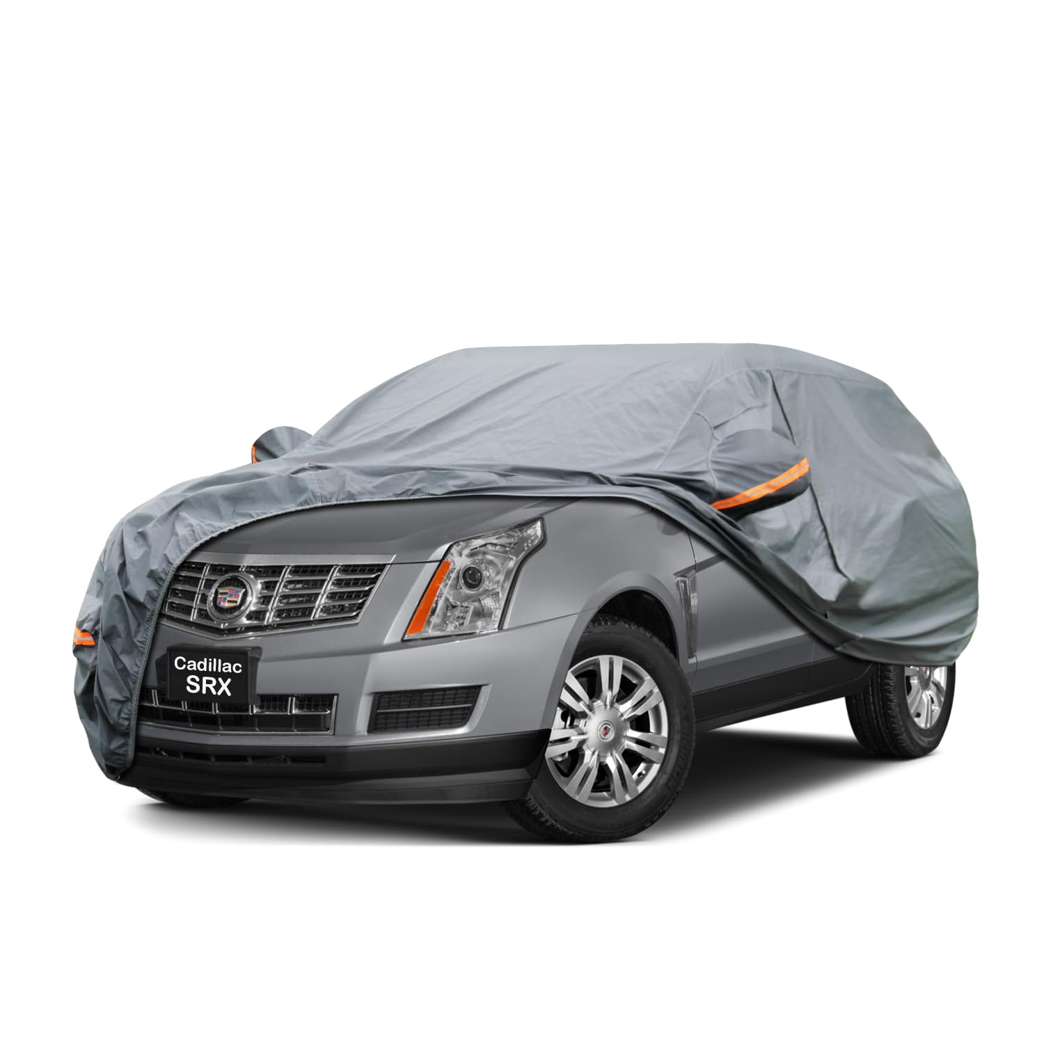 GUNHYI Premium Car Cover Custom Fit Cadillac SRX (2009-2016), 16 Layers Heavy Duty Car Cover Waterproof All Weather with Zipper Door for Sun Rain Snow Dust Uv Protection