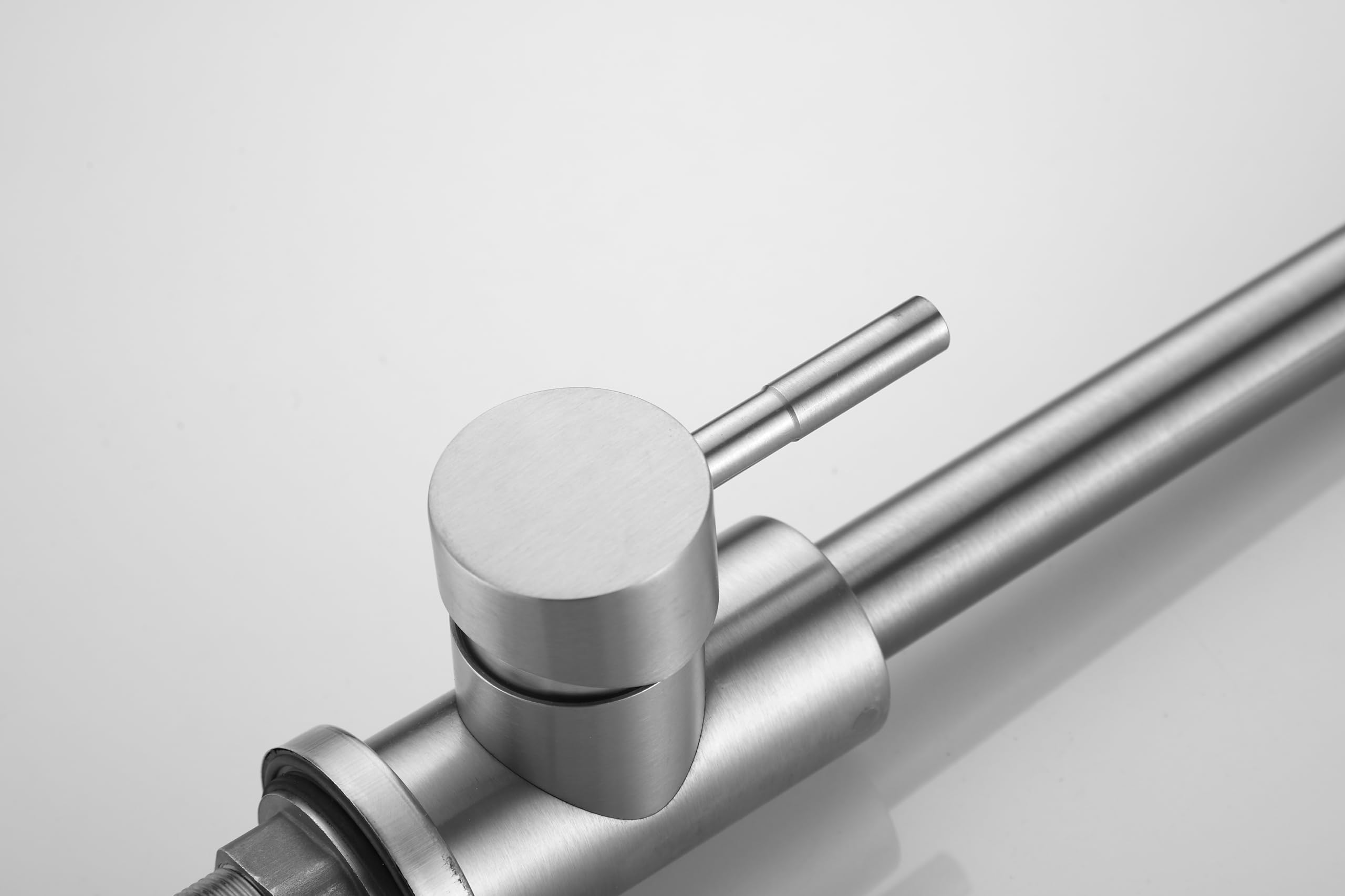 Kitchen Sink Tap with Pull Down, Stainless Steel - Image 3