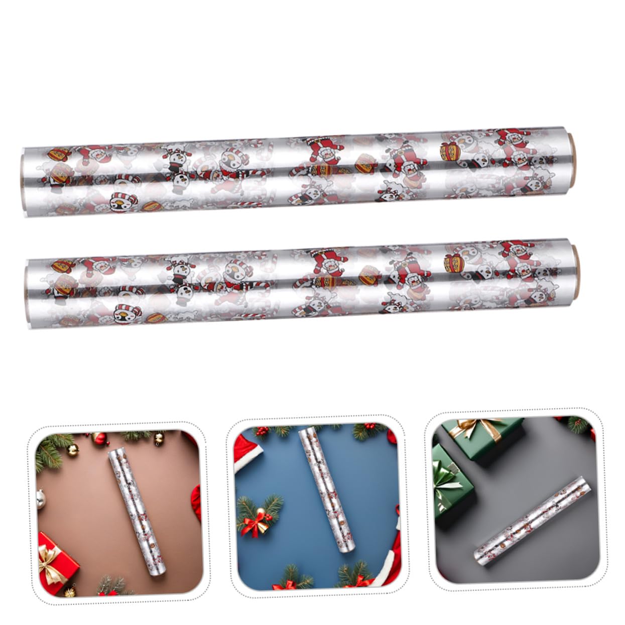 SHINEOFI 2rolle Transparente Geschenkpapierbögen aus Cellophan für Körbe und Blumen Verpackungsfolie zum Verschönern von Geschenken und Dekorationen