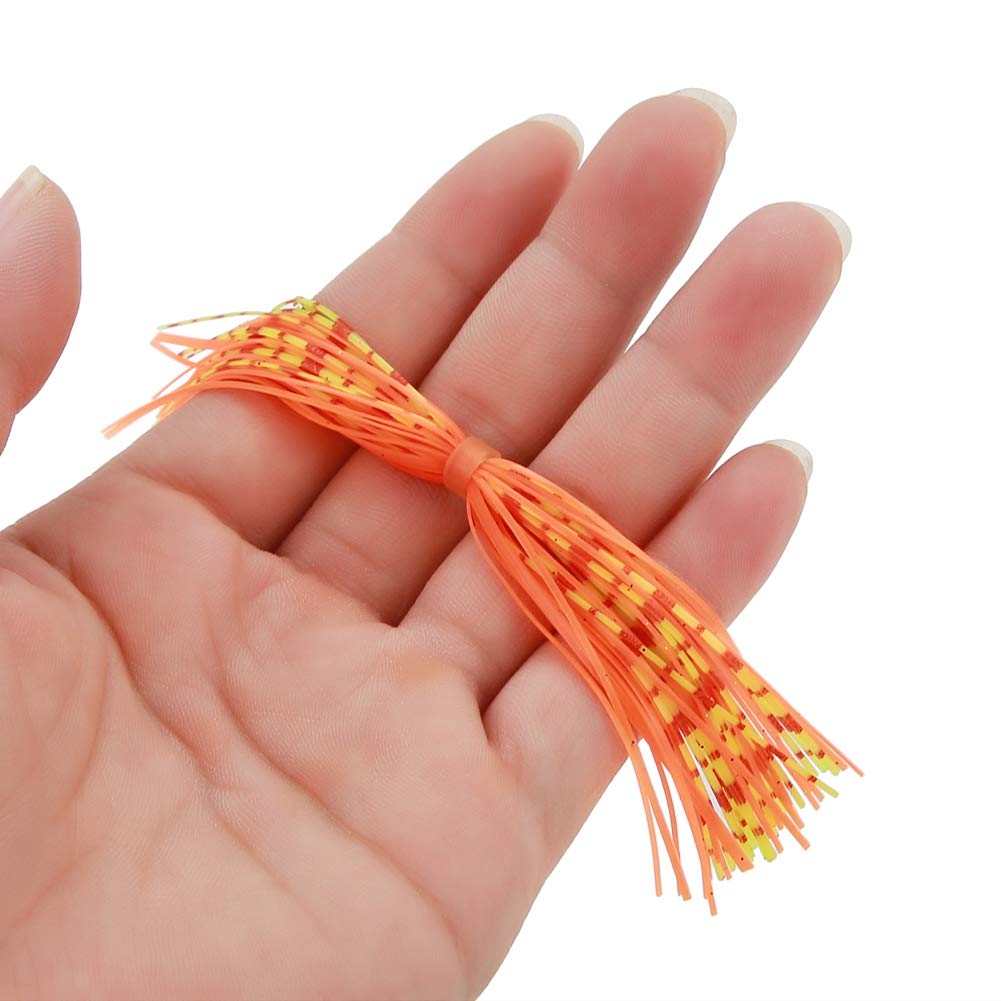 Silikonowe spódnice 600 nici Jig Lure spódnice Miękkie silikonowe spódnice przynęty Wymiana akcesoriów dla DIY Spinnerbaits Jig Lure akcesoria do wiązania much