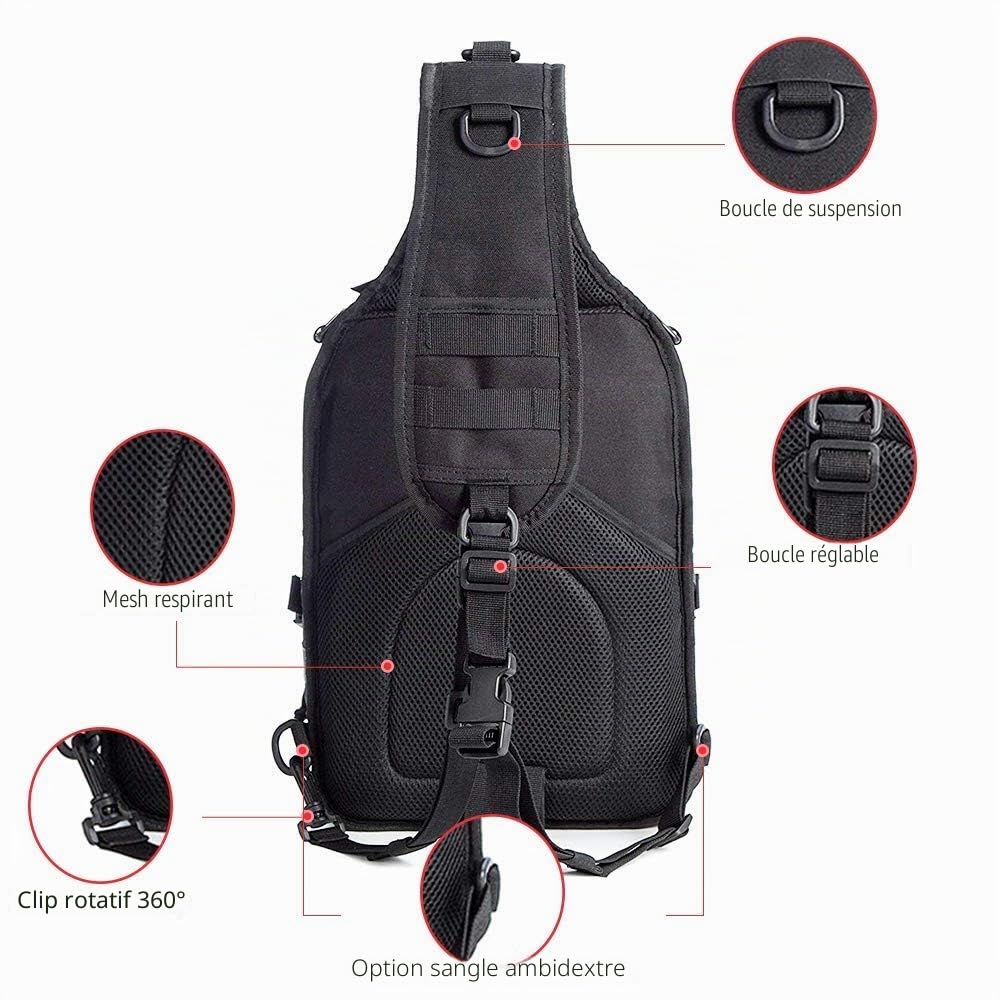HAOMUK Tactical Sling Bag-028 sac à dos tactique Homme (lot de 1)