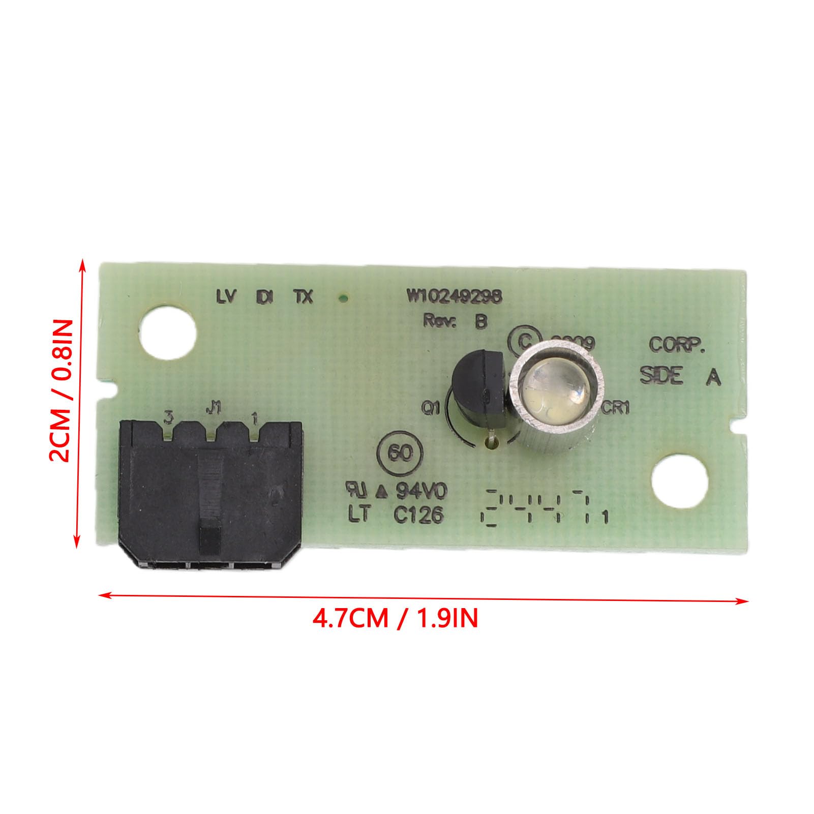 RIZGHWOY Elektronische Steuerplatine für Kühlschränke, W10832970 W10870822 Ersatzteil Zur Reparatur, mit PC-Material für Verschiedene Kühlschrankmarken