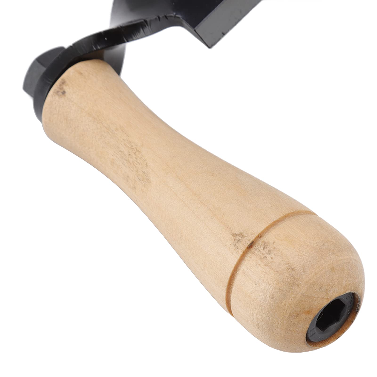 Ziehmesser Zugmesser gebogenes Reifmesser geschmiedet gehärtet Hohlschliff ergonomische Holzgriffe 10 Zoll