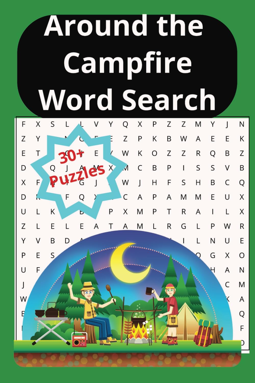 Around the Campfire Word Search: Campfire word search, Word Search, Word Find