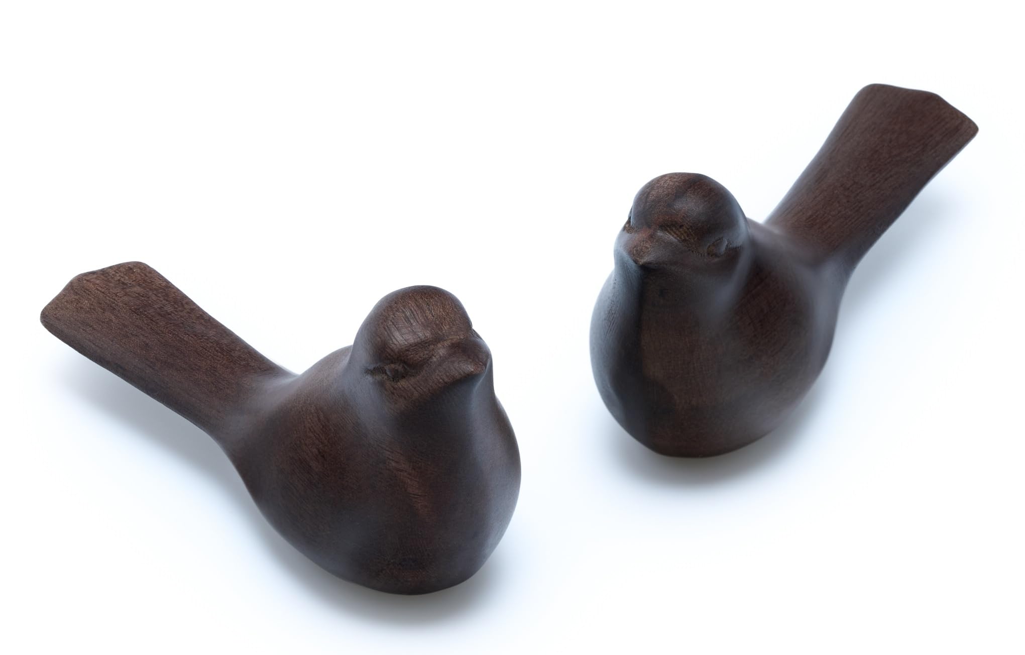 Handicraftviet Small Wooden Bird Statues Home Decor - Decorative Sculpture for Living Room, Bedroom, Bookshelves, and Office, Size 4.3IN x 2 x 2.6IN.