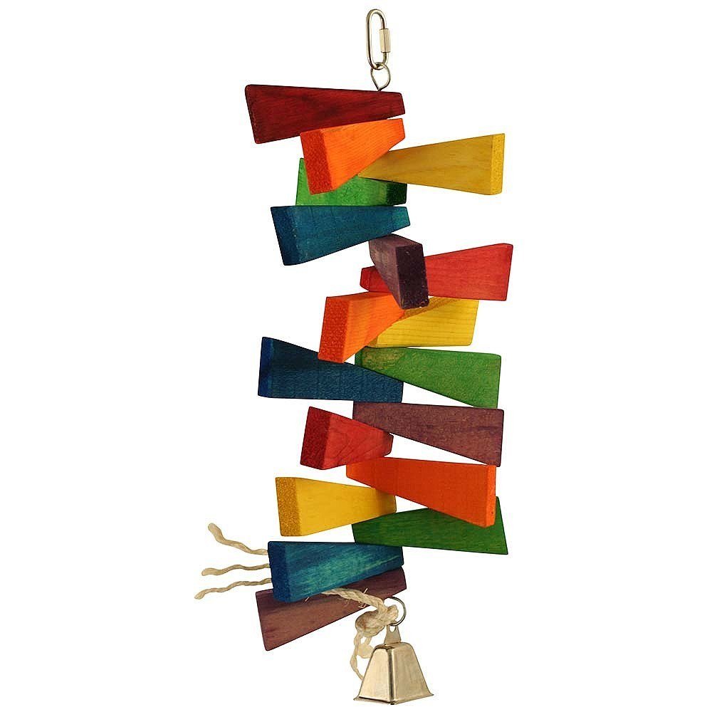 Featherland Paradise, Multi-Colored Spinning Shapes Bird Toy, Triangles