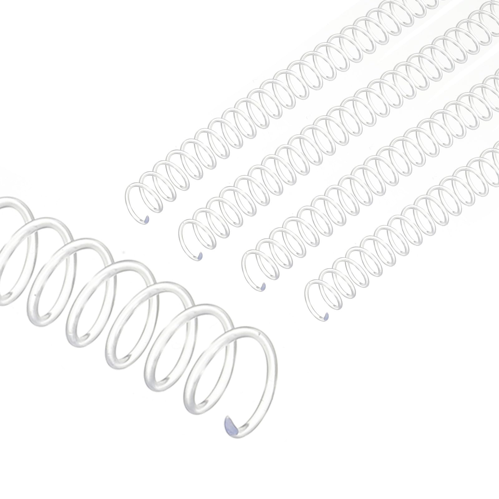 PATIKIL 13mm(1/2") Plastic Spiral Binding Coils, 20 Pcs Binding Spirals 105 Sheet Capacity 3:1 Pitch Binding Spirals for Binding Paper Sheets,