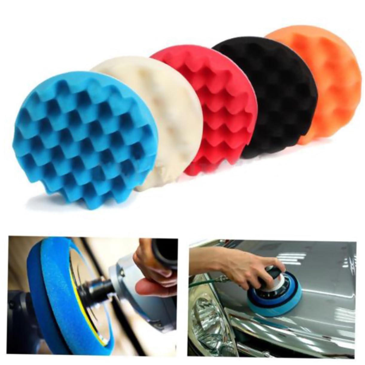 iplusmile 15stücke Teiliges Polierschwamm Buffing Pads Aus Wolle Zum Polieren Wachsen Und Versiegeln Von Lacken Geeignet Für Detailarbeit Und Schwer Zugängliche Stellen