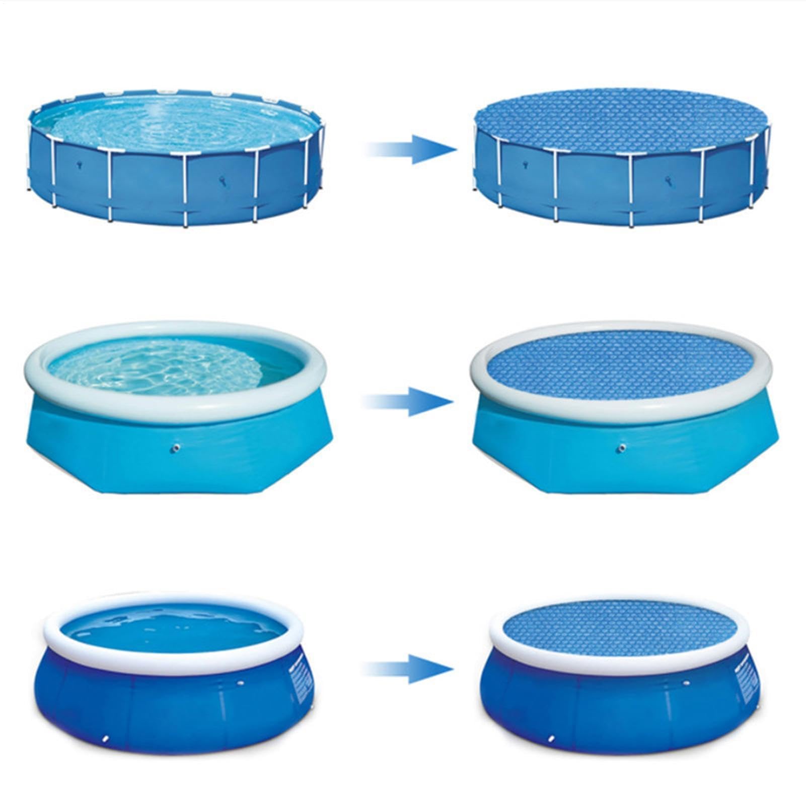 Schwimmbadabdeckung, staubdicht, Blasenplane | Schwimmbadabdeckung Thermofolie für Garten Hof Rasen Terrasse Weg Bauernhof Spa Whirlpool Winter