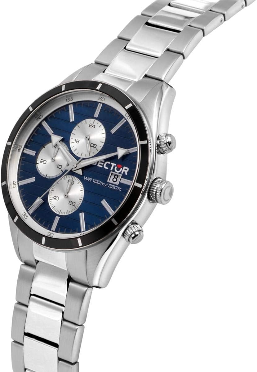Sector No Limits Orologio da uomo, Collezione 770, movimento al quarzo, cronografo, in acciaio - R3273616007