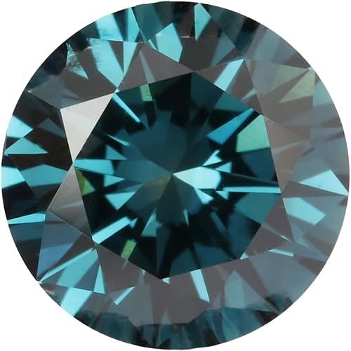 Green Moissanite Diamond 3 Ct Round Brilliant Cut Moissanite Egl Certified Genui