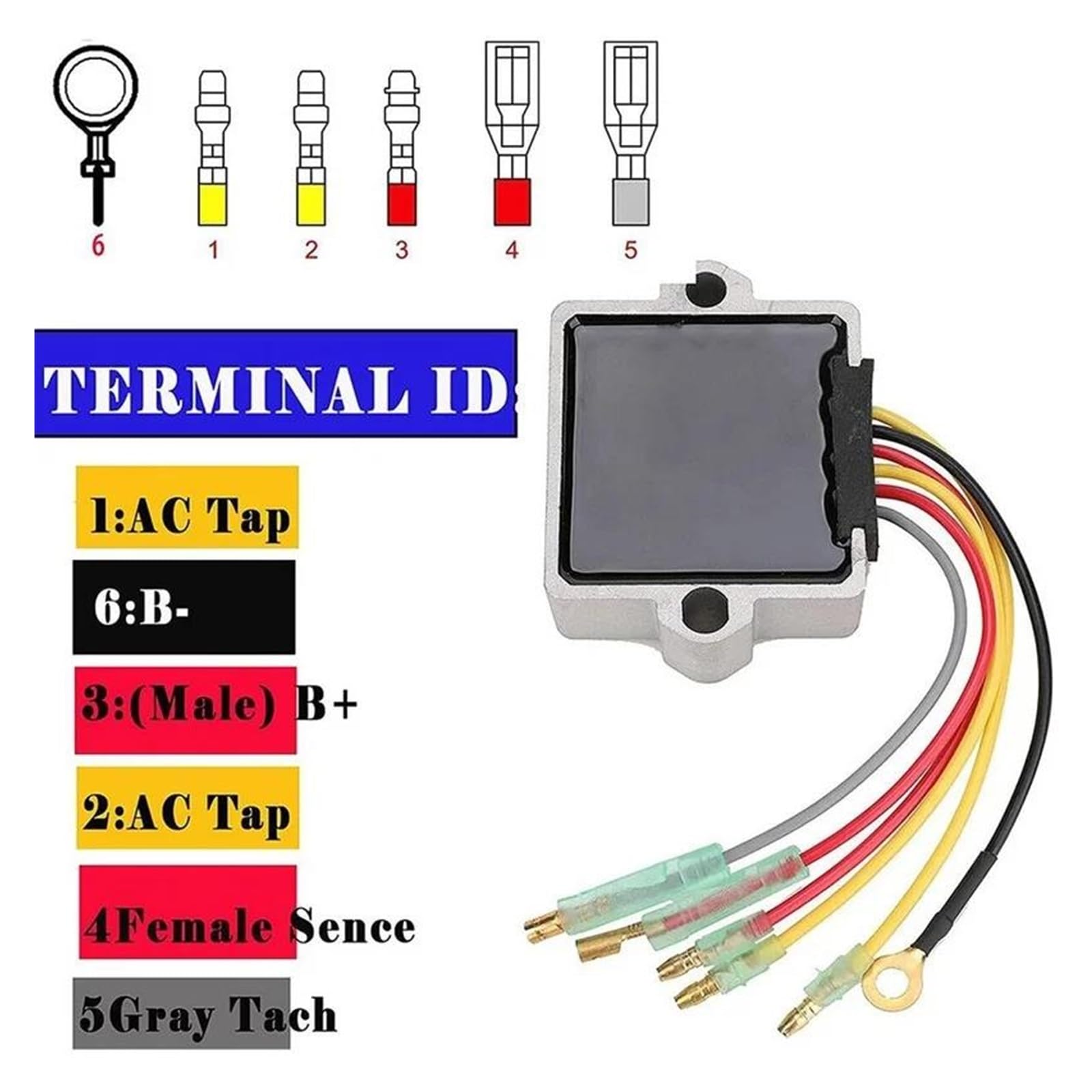 Amazon.co.jp: レギュレーター 電圧レギュレータ 6 ワイヤー 12V