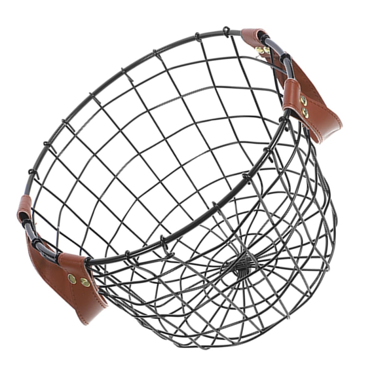 Panier à bois de chauffage en fer rond pour maison et rangement extérieur