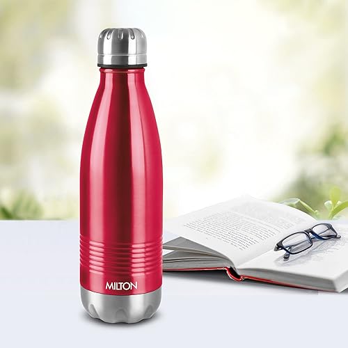 Miniatura 8 de Milton Termosteel Duo-DLX 750 - Botella de agua aislada de 24 onzas líquidas de acero inoxidable de doble pared al vacío para 24 horas calientes
