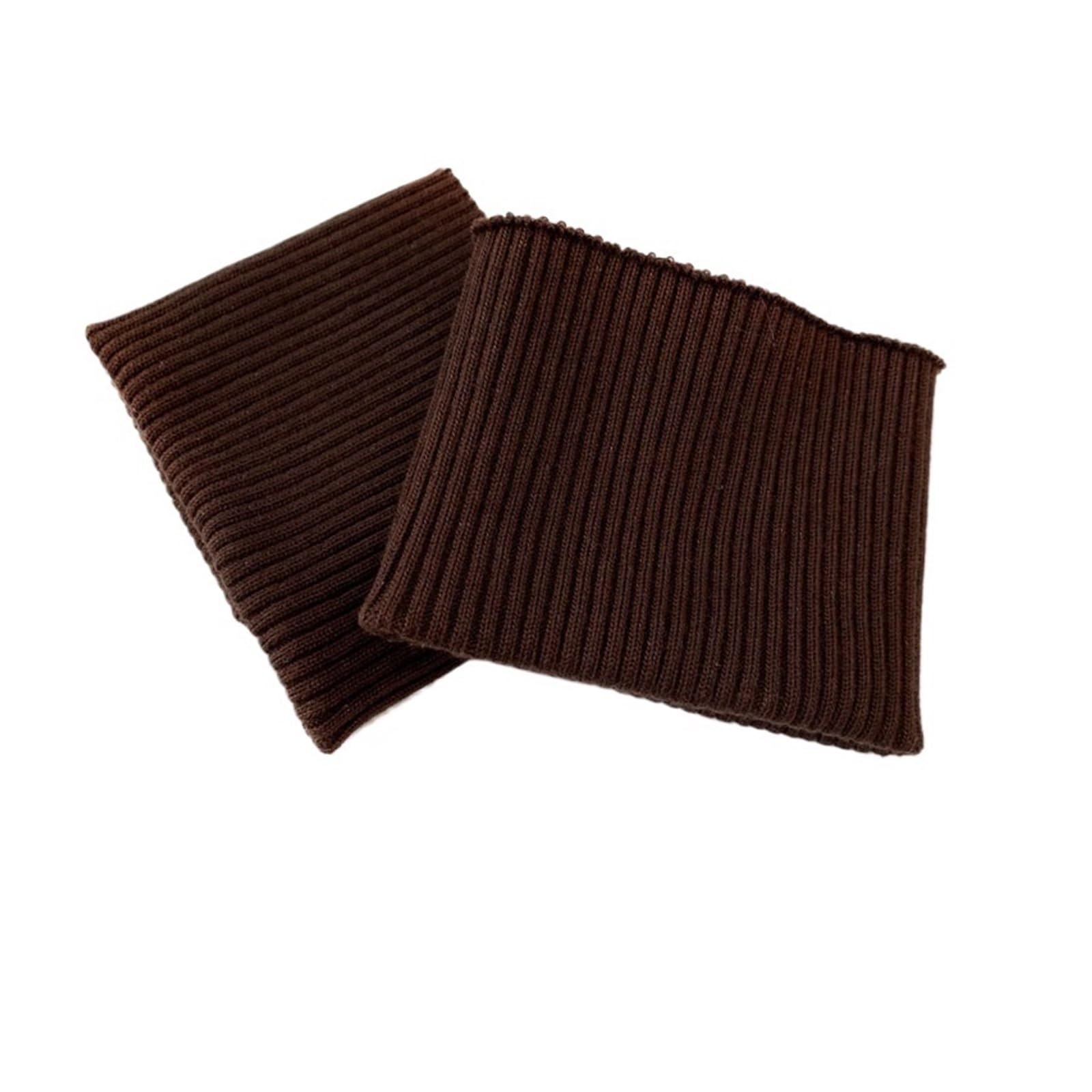 Elastic Ribbed Cuffs 2 * 2Thick Cotton Thick Stretch Knit Sweater Arms Cuff Leg Rib Jersey Ribbed Trim Fabric for Down Coat Elastic Cuffs Ribbed (Color : Coffee, Size : 7.5cmX9.5cm) โ image 1
