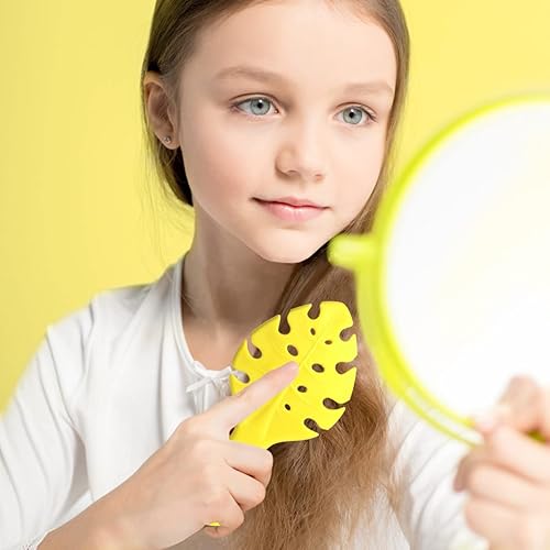 Miniatura 5 de CANDYBRUSH - Cepillo de pelo para niños y niñas, extremadamente suave TPEE para cabello fino, desenredante en forma de hojas, cepillos ventilados