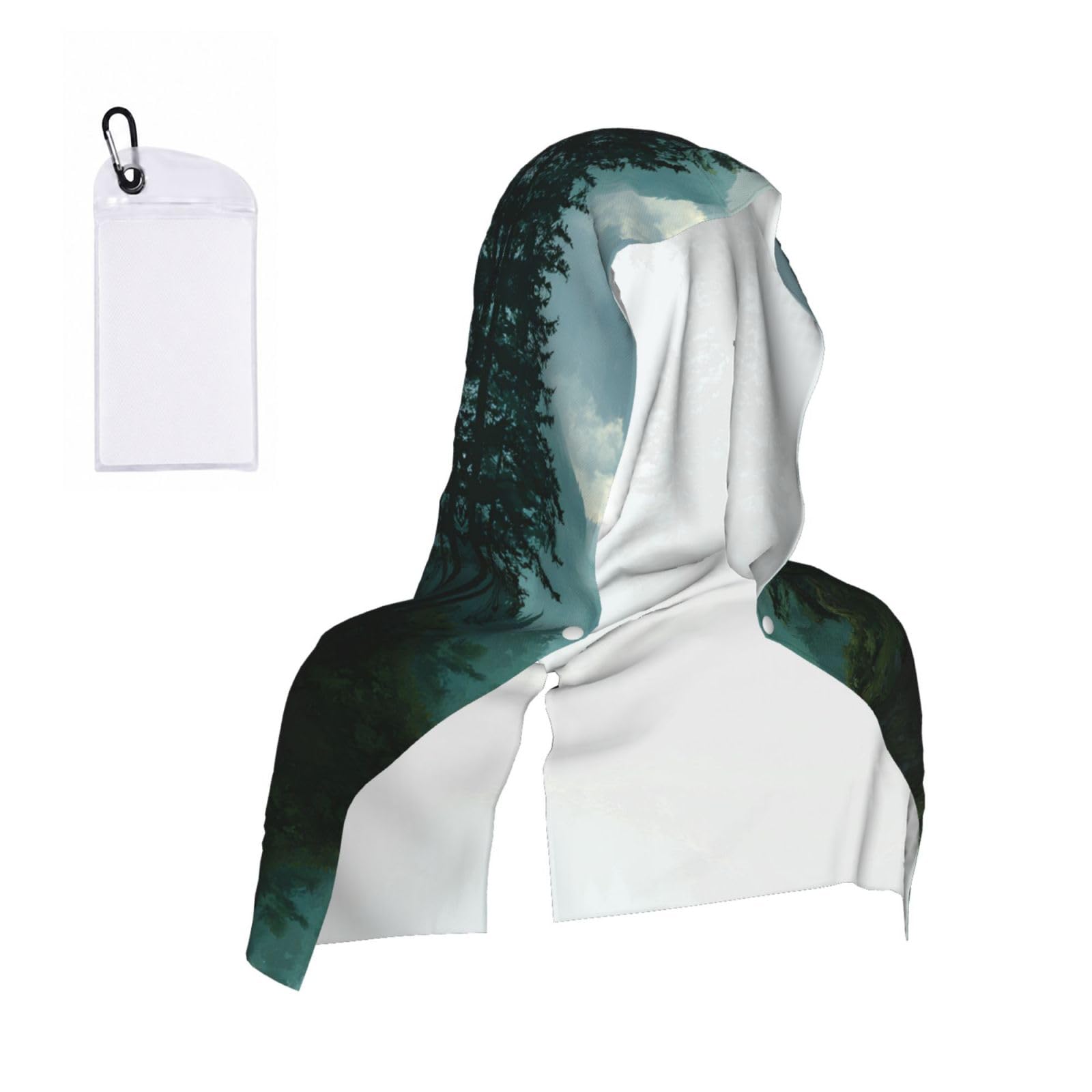 MLTRFGJ Forest Landscape Print Cool Hooded Towels And Keep Them Cool For Several Hours.