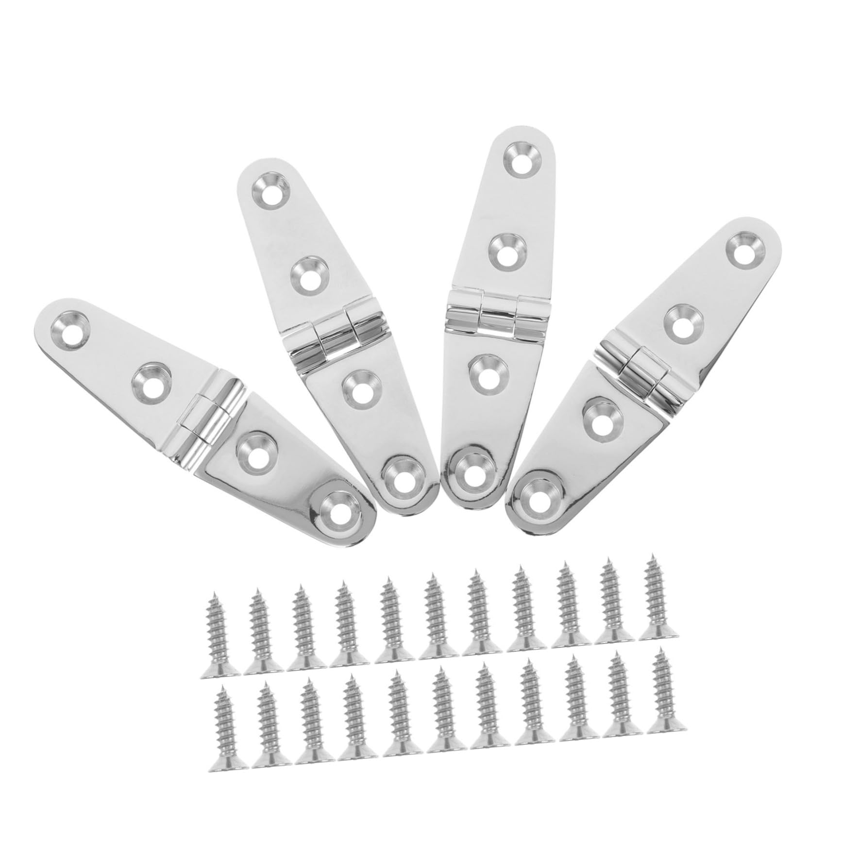 ARTIBETTER Stainless Steel Marine Hinges 20pcs Heavy Duty Strap Hinges for Boat Yacht Hardware