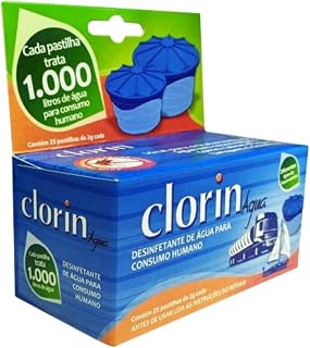 Cartucho C/ 25 Pastilhas 1000 Purifica Agua Seguro Clorin